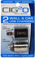 Cig2O Car and Wall Charger