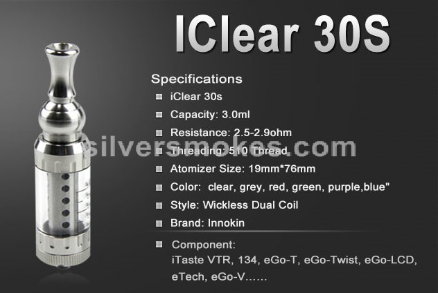 Innokin iClear 30S  Dual Coil Clearomizer