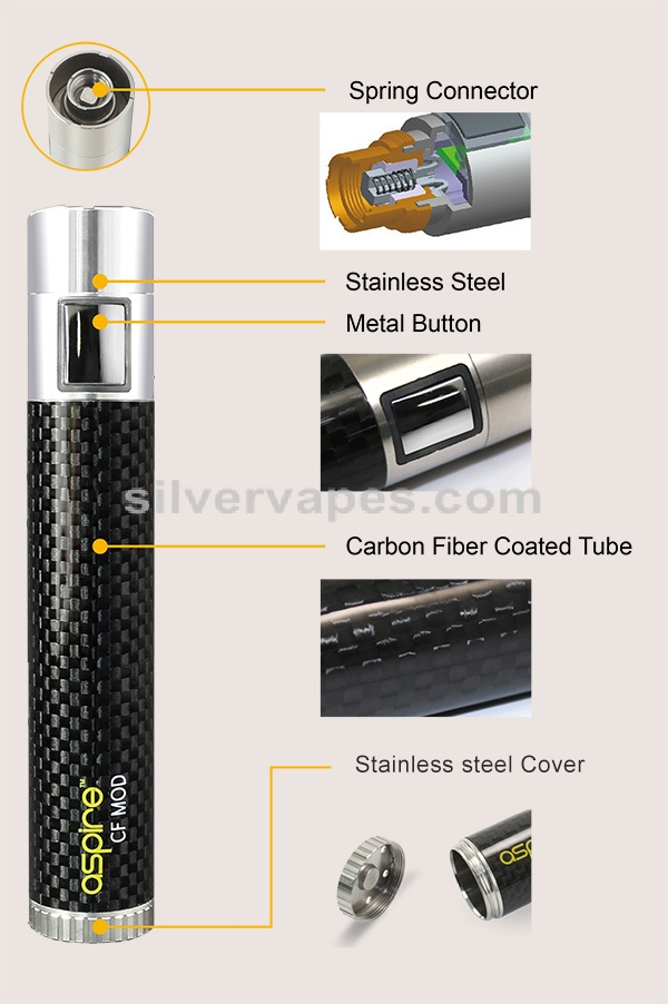 Aspire Carbon Fiber Mod Battery