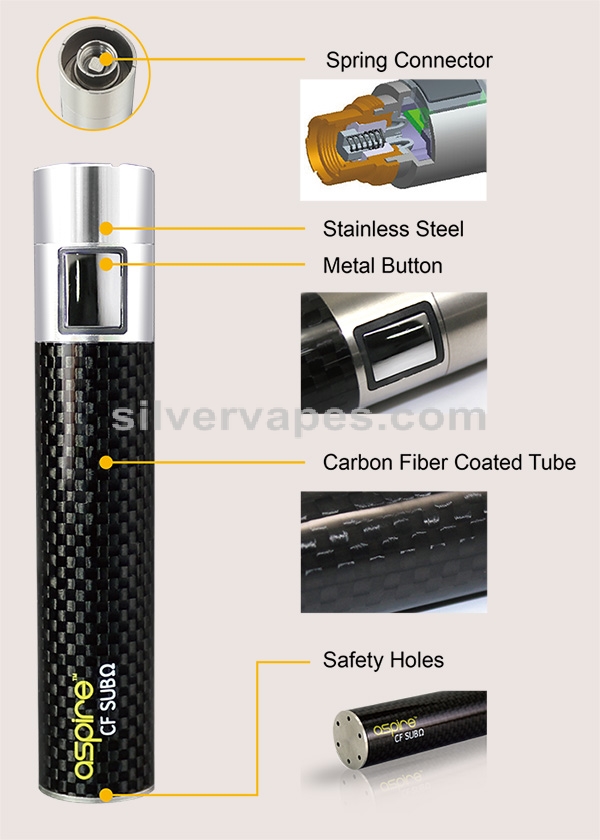 Aspire Carbon Fiber Sub Ohm Mod Battery