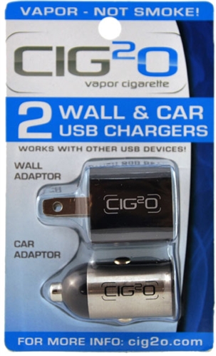 Cig2O Wall and Car Charger